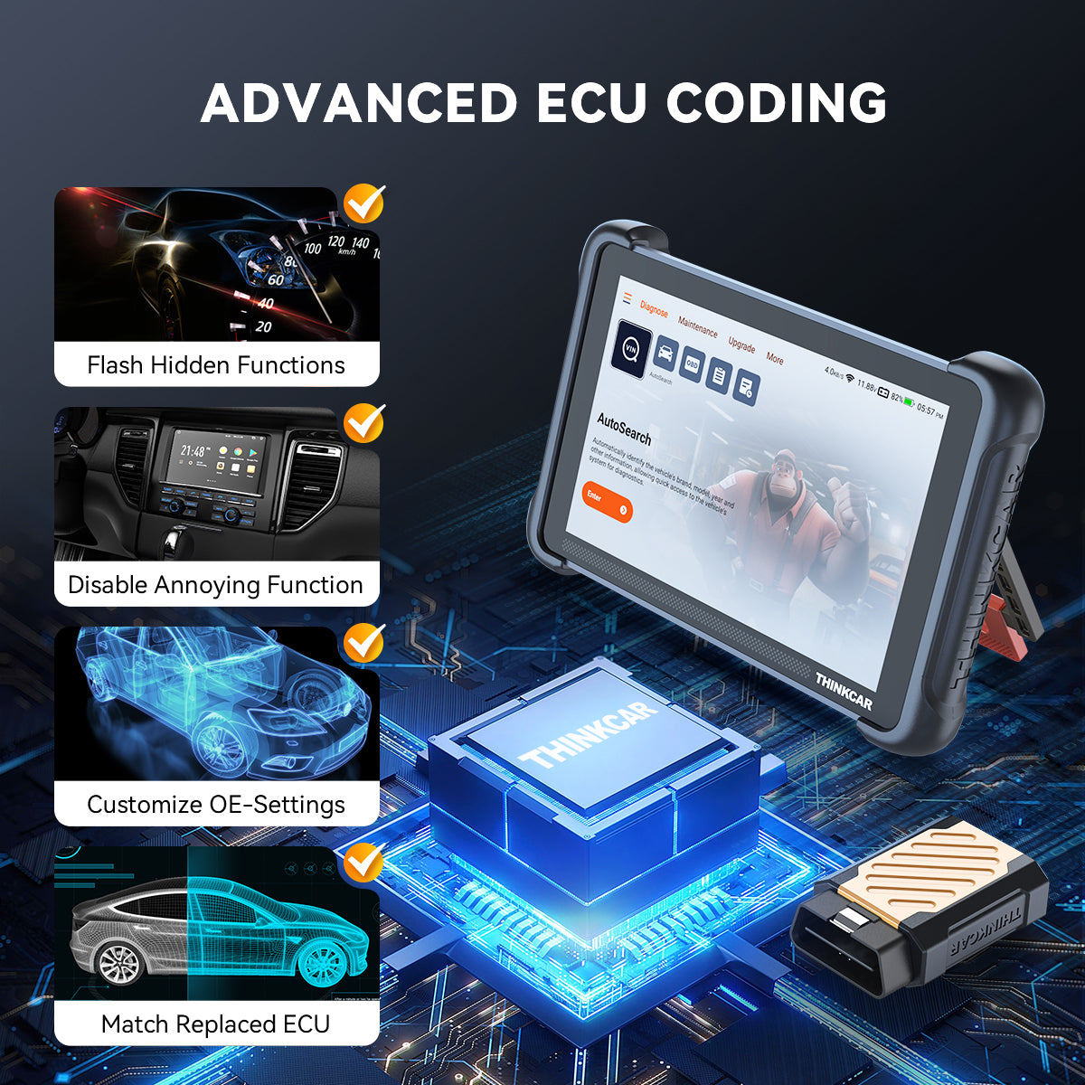 ADVANCED ECU CODING SCAN TOOL - Thinkcar Thinkscan 689BT