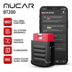 MUCAR BT200 car diagnostic scanner automotive