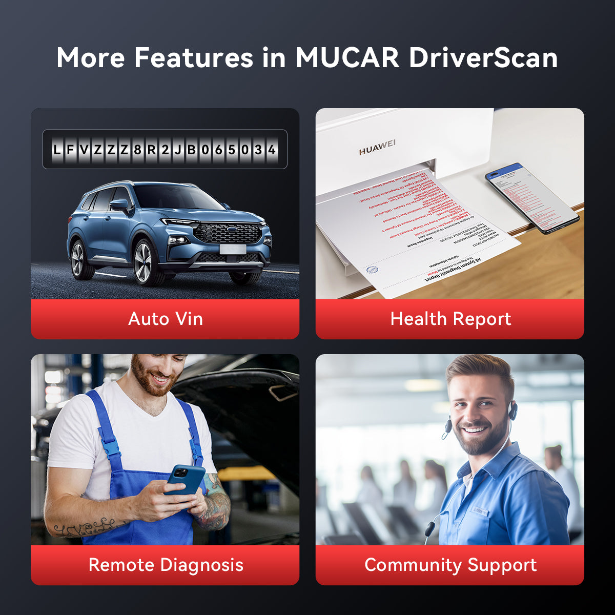 More Features in MUCAR DriverScan
