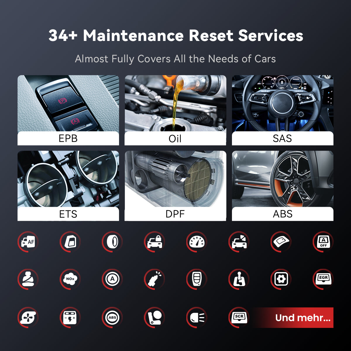 MUCAR VO8 34+ MAINTENANCE RESET SERVICE