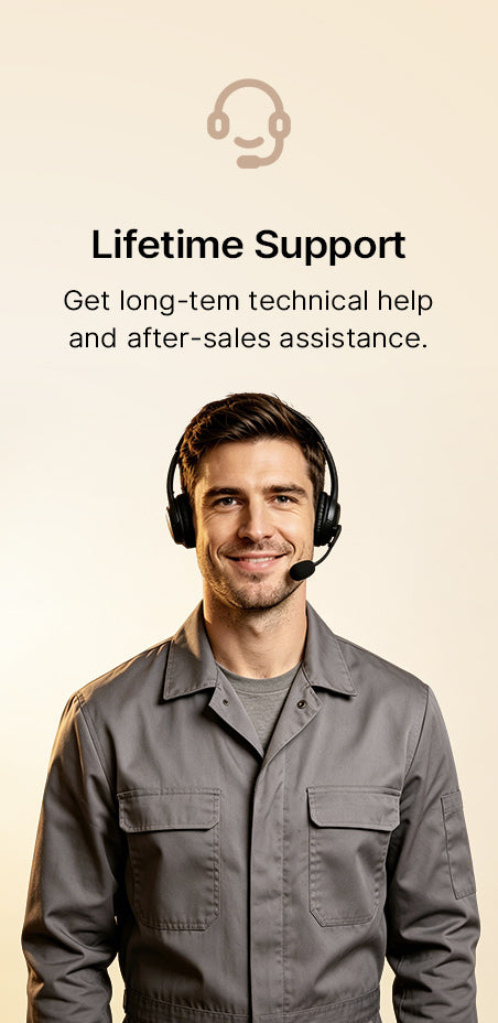 Lifetime technical and after-sales support for THINKCAR customers