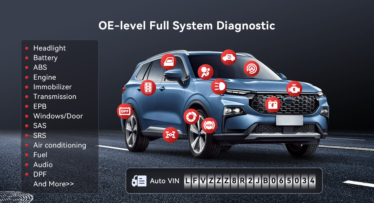 Mucar DriverScan  OBD2 Scanner Bluetooth OE-LEVEL ALL SYSTEM DIAGNOSTIC