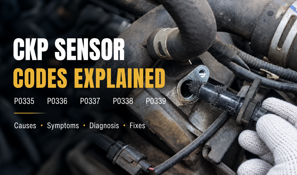 P0335 P0336 P0337 P0338 and P0339 Crankshaft Sensor Codes Explained