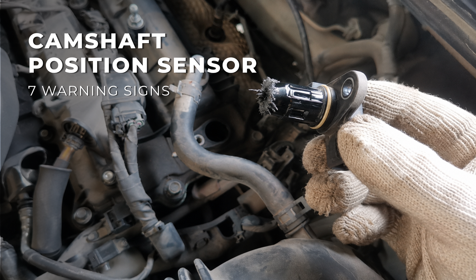 Camshaft position sensor showing 7 warning signs of a bad camshaft position sensor