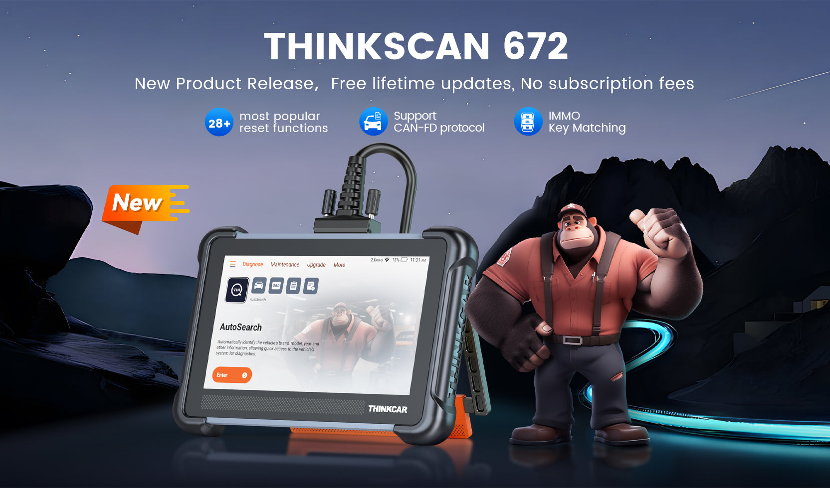 Want to Easily Solve Car Problems? Try THINKSCAN 672!