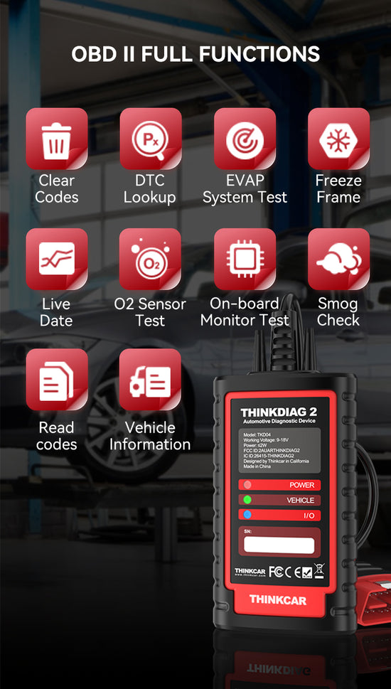 THINKDIAG 2 Automotive Diagnostic Scanner | Car Code Reader – THINKCAR