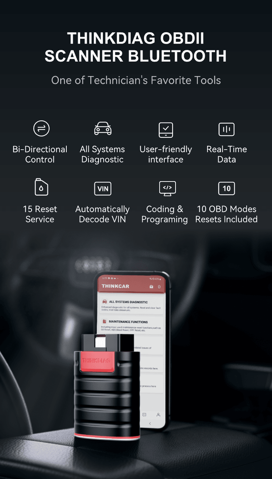 Thinkdiag Box Thinkcar Thinkdiag OBD2 Scanner Bluetooth OE Level Diagnostic Tools ...