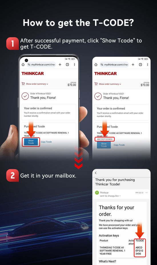 THINKDIAG T-code All Software Renewal 1 Year Free – THINKCAR