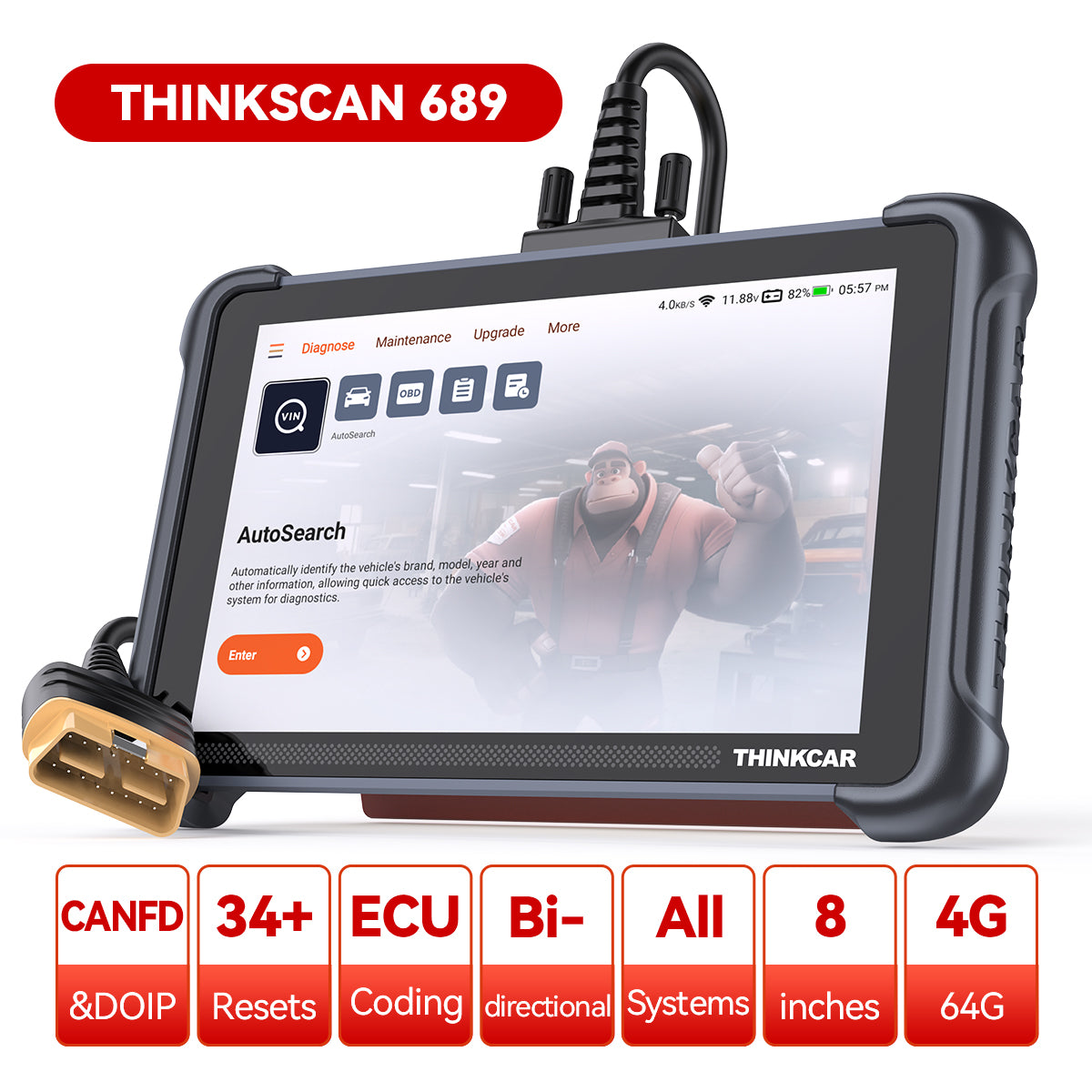 Bidirectional Scan Tool - Thinkcar Thinkscan 689