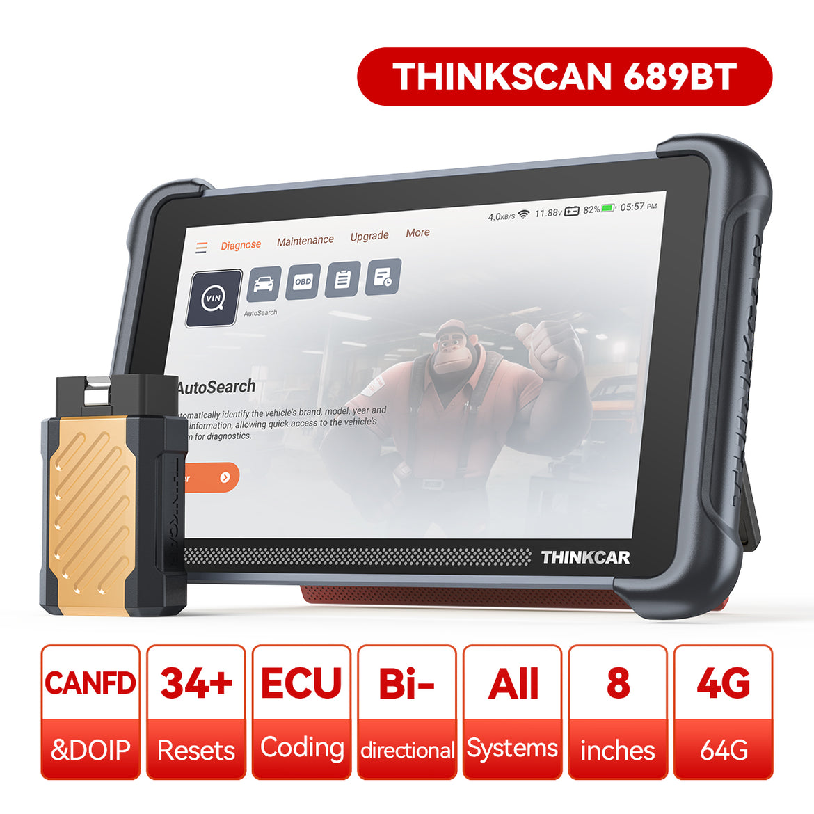 THINKCAR THINKDIAG BD6 OBD2 Scanner Bluetooth,Wireless All THINKCAR THINKDIAG BD6 OBD2 Scanner Bluetooth,Wireless All