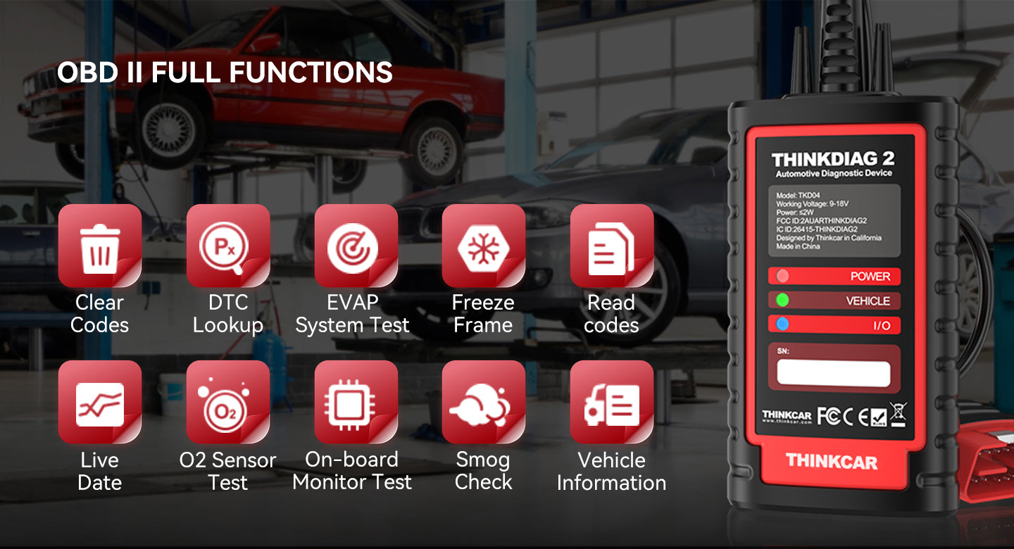 THINKDIAG2 Support 10 OBD2 Full Function