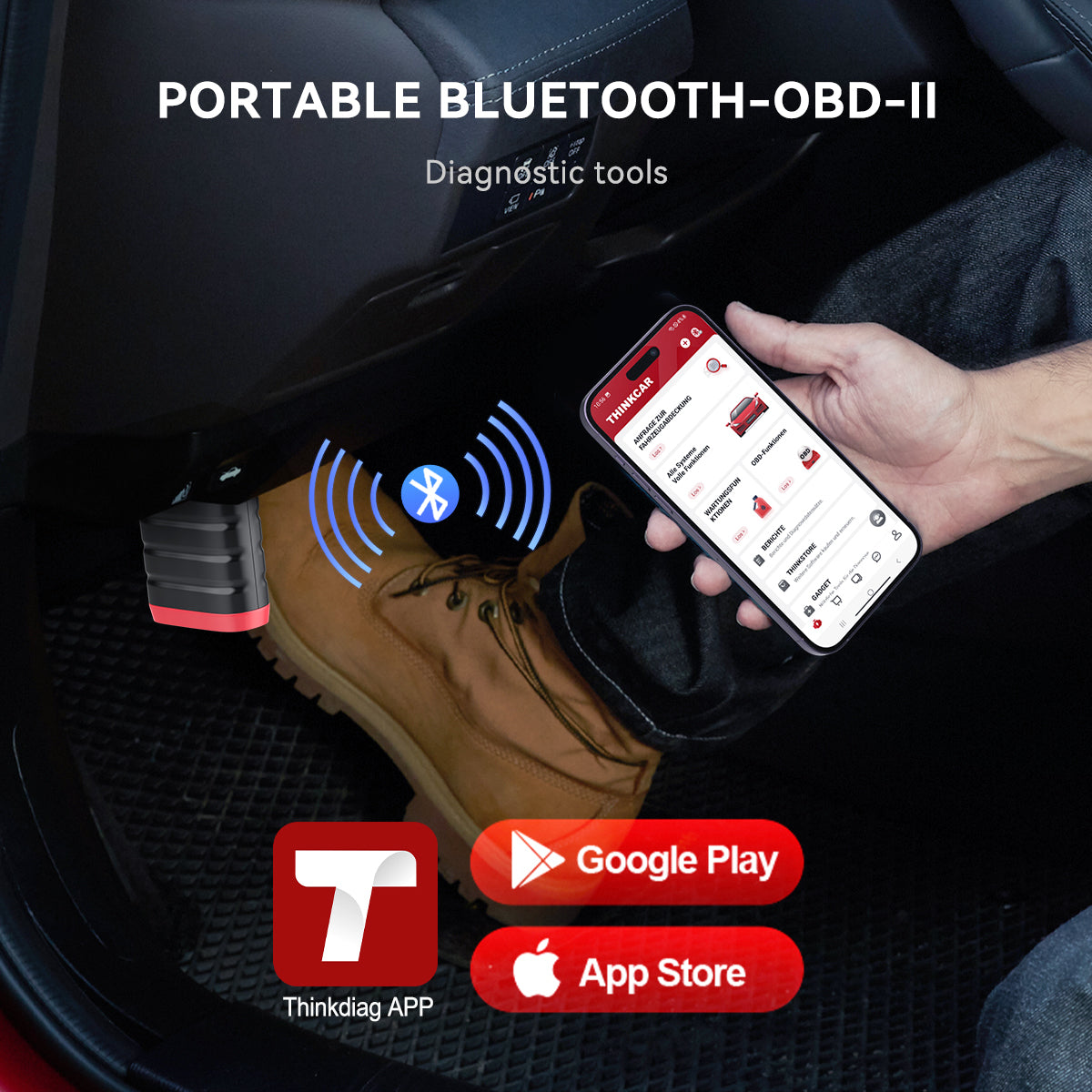 Thinkdiag Mini Bluetooth OBD2 Scanner - Full System Diagnostic Tool