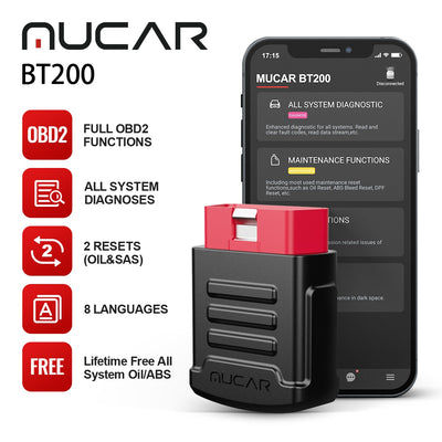 MUCAR BT200 car diagnostic scanner automotive