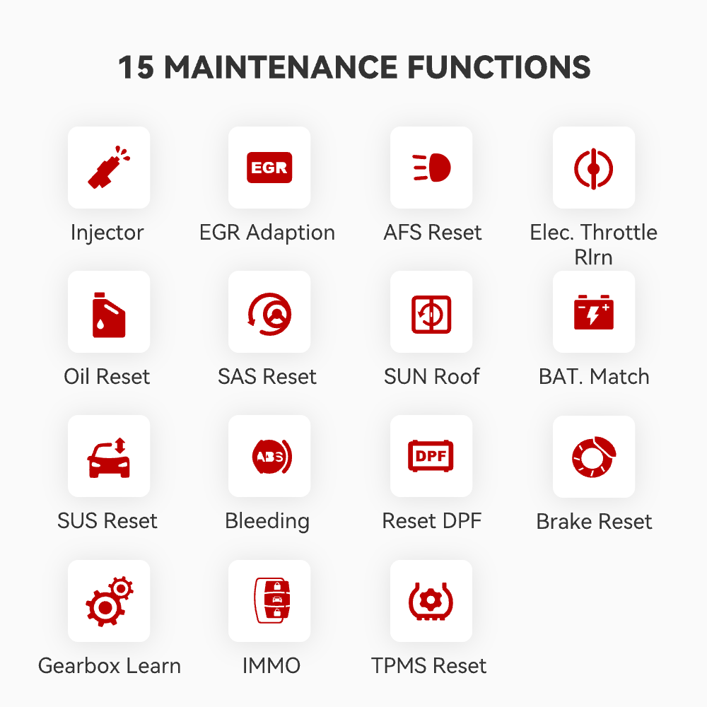 Thinkdiag 15 Maintenance Functions