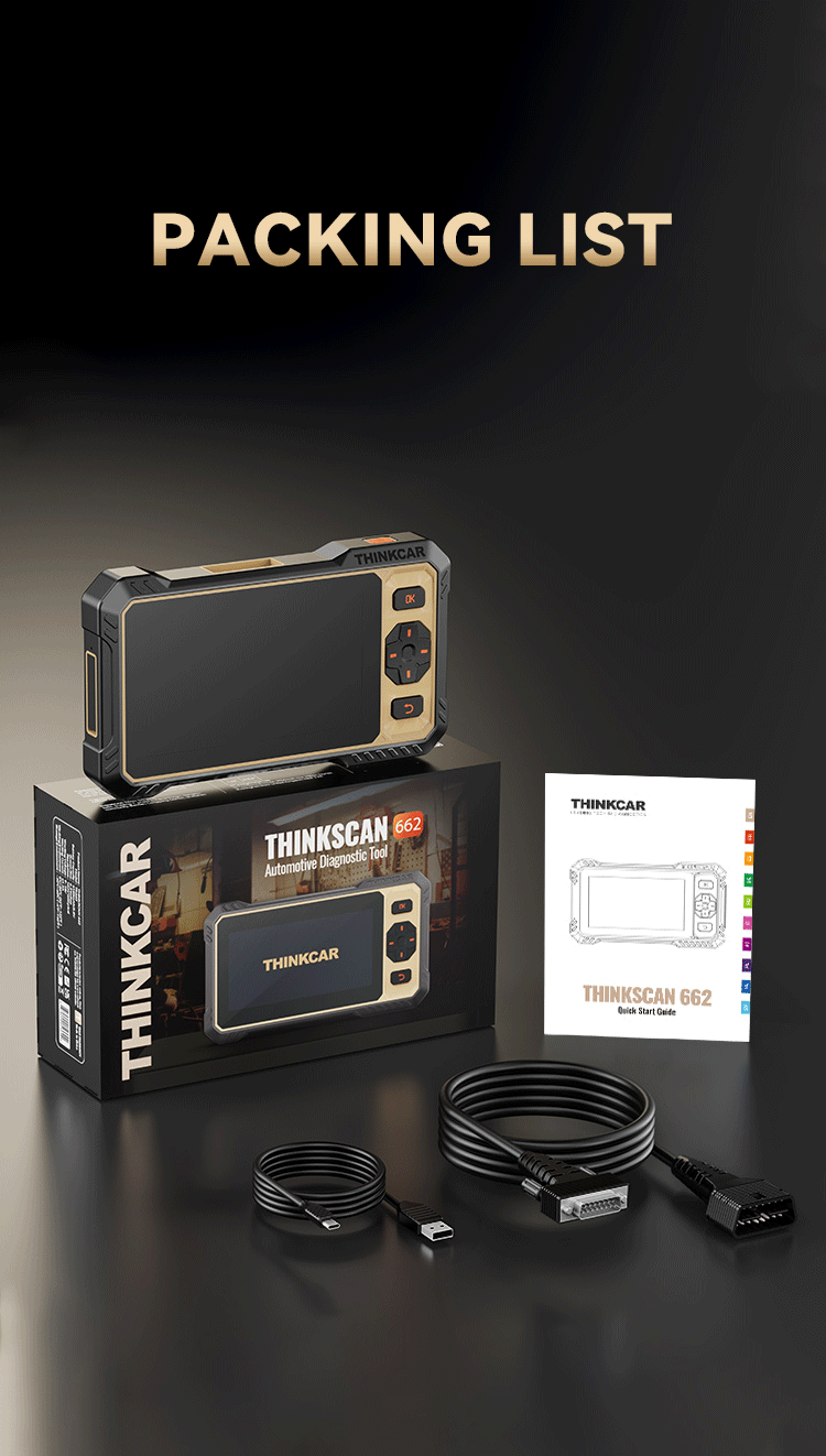 THINKSCAN 662 packing list THINKSCAN 662 packing list and included cables