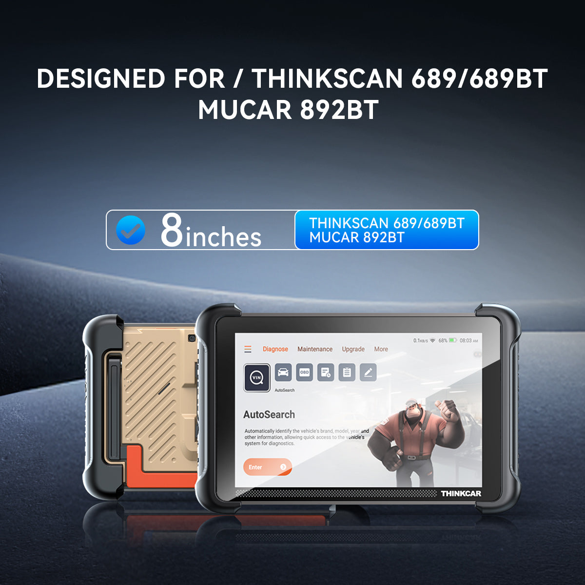 TEMPERED GLASS SCREEN PROTECTOR FOR THINKSCAN 689/689BT