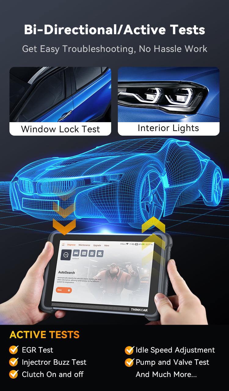 BI-DIRECTIONAL CONTROLS SCAN TOOL THINKCAR 689BT