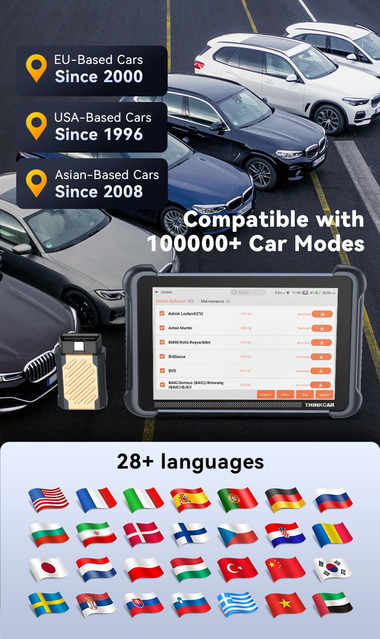 Thinkcar Thinkscan 689BT Compatible with 100000+ Car Modes