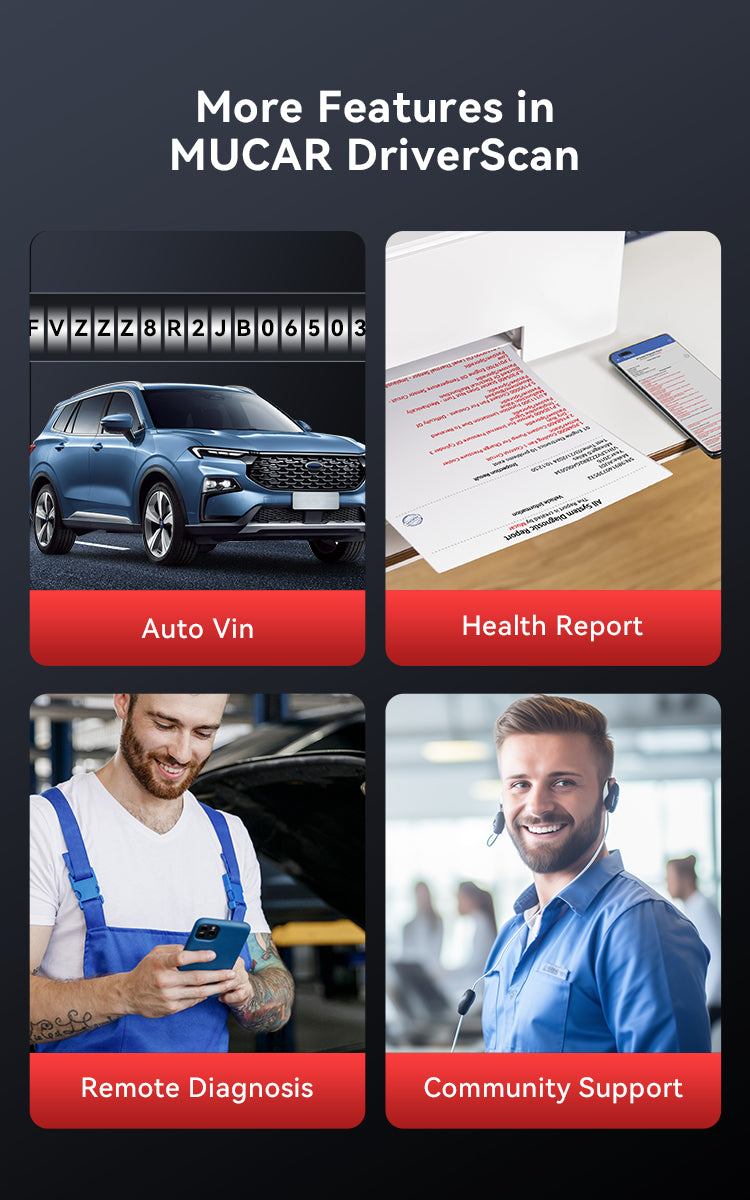 More Features in MUCAR DriverScan