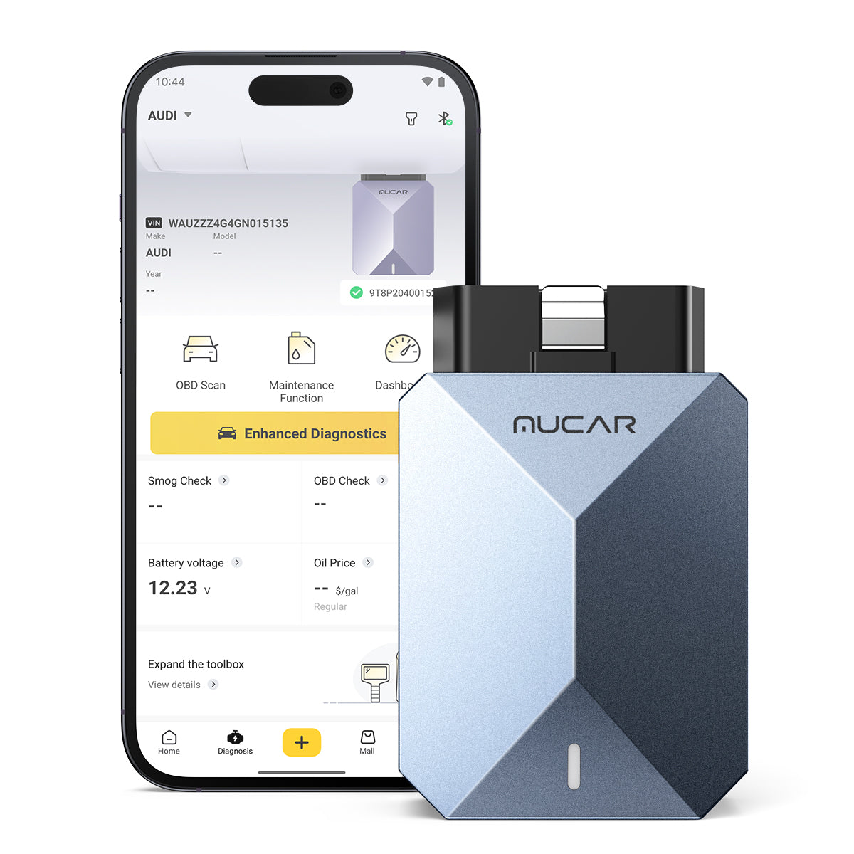 Mobile app integration workflow MUCAR BT200 MAX phone workflow