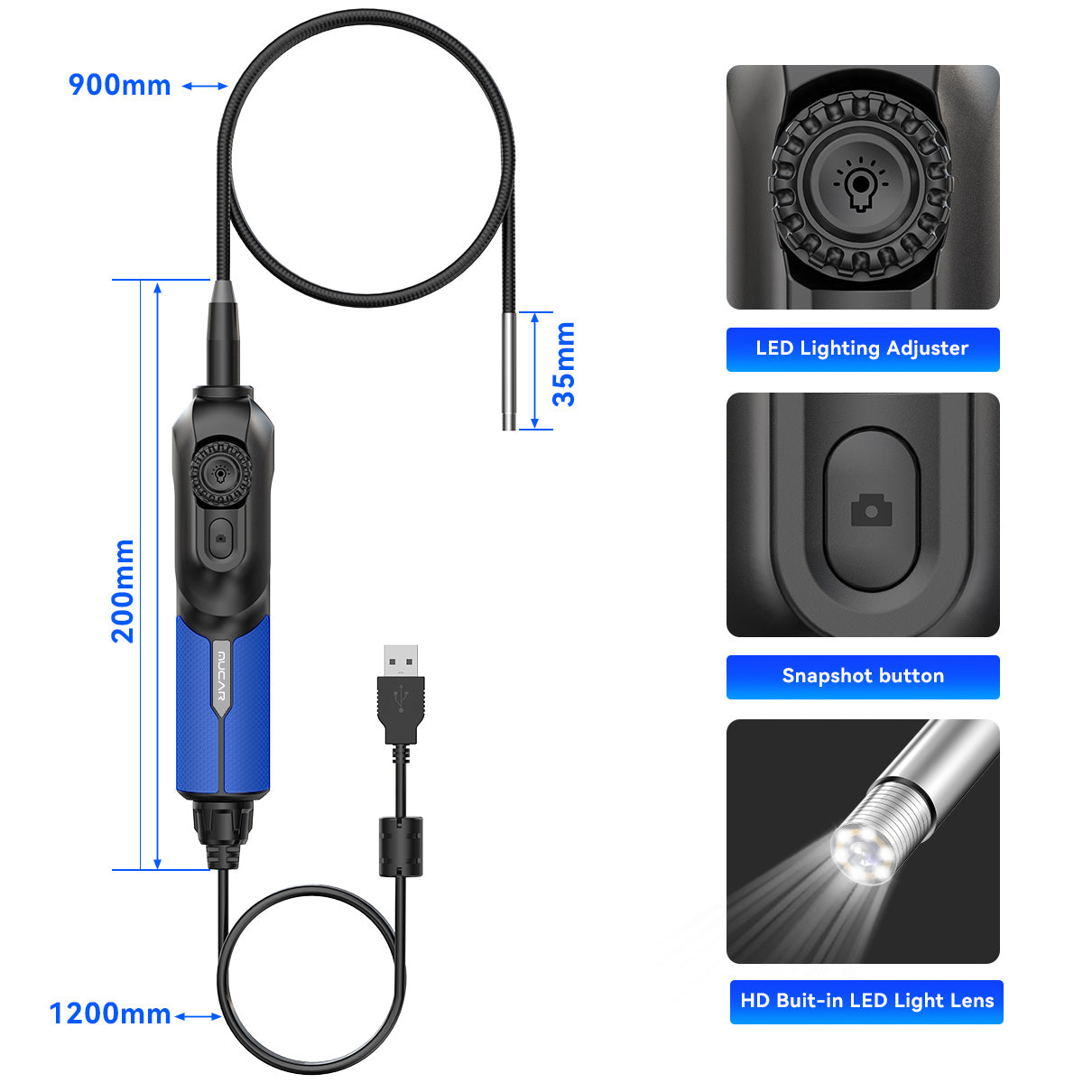 MUCAR USB Endoscope E021