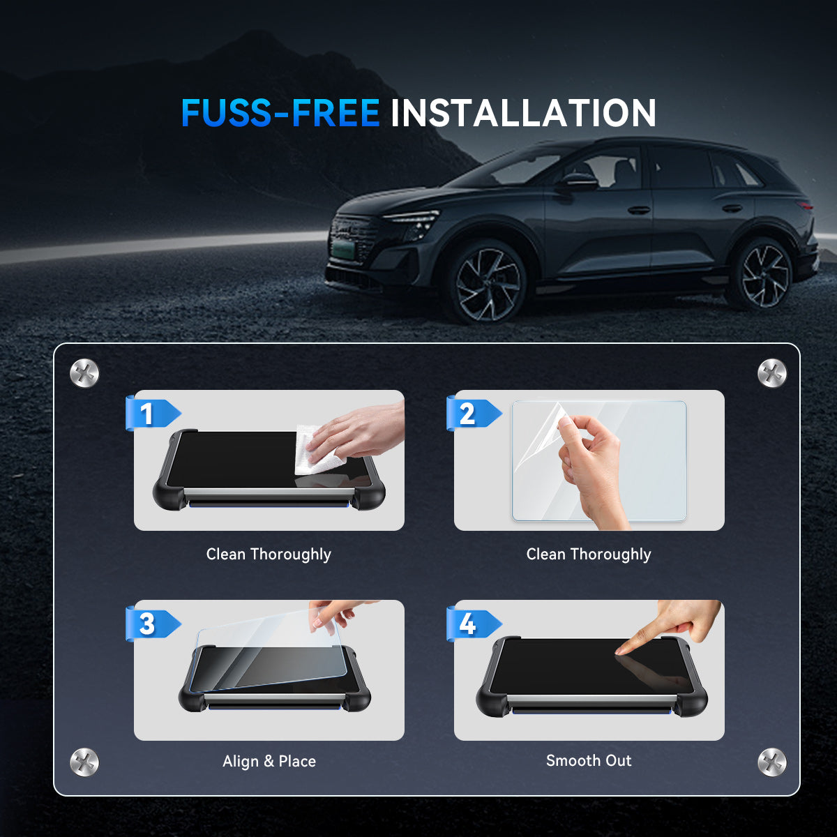 TEMPERED GLASS SCREEN PROTECTOR FOR MUCAR 892BT