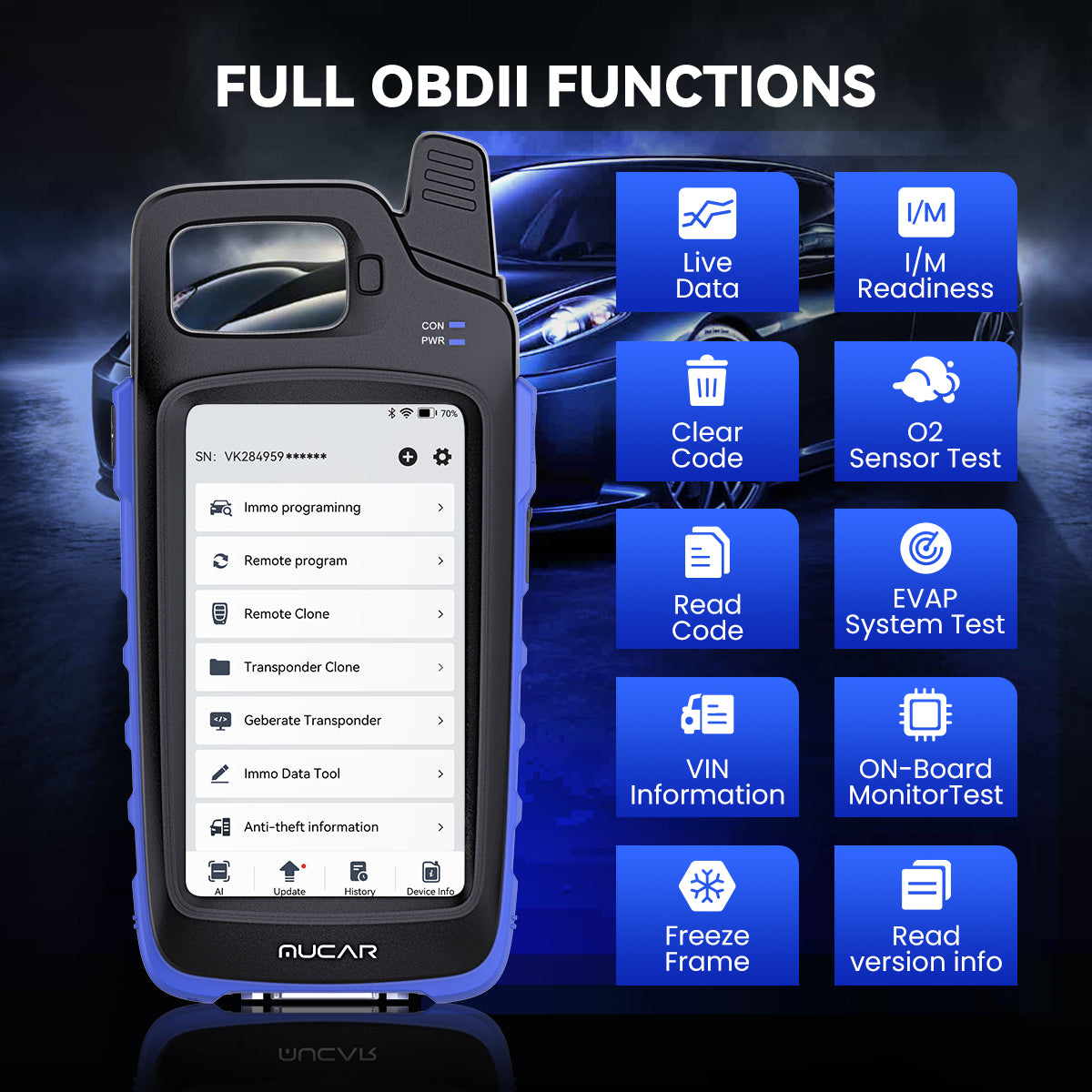 MUCAR KEY581 Key Programmer