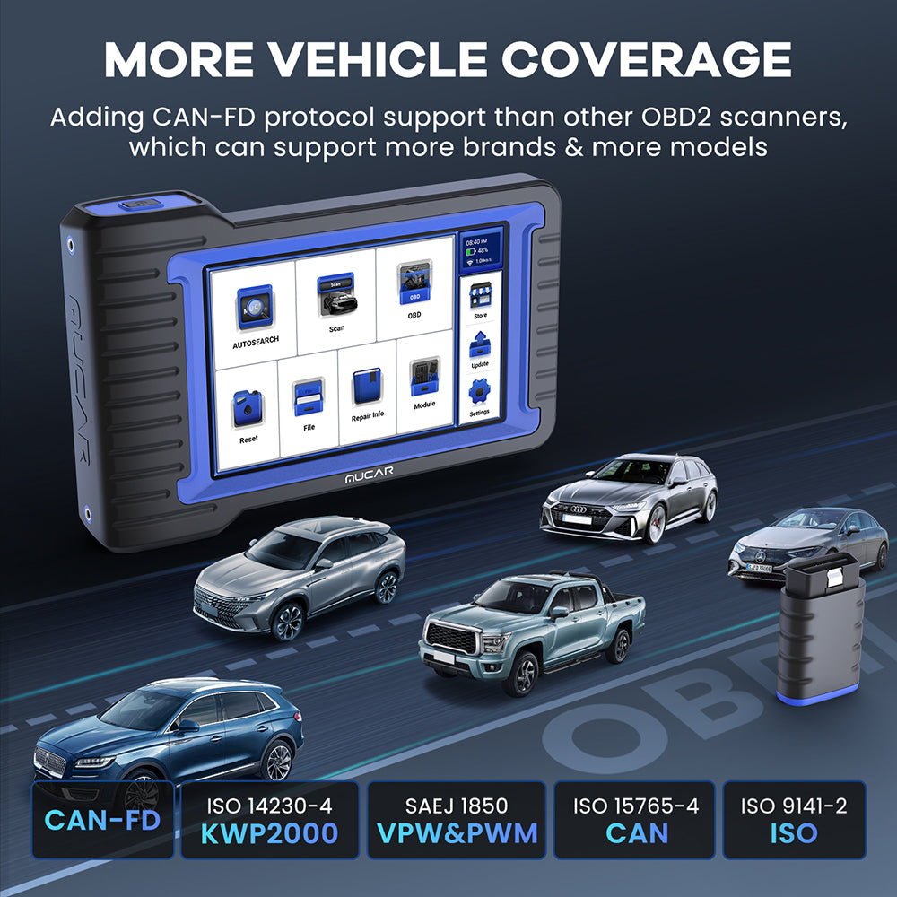 MUCAR VO7 S: Smart OBD2 Scanner