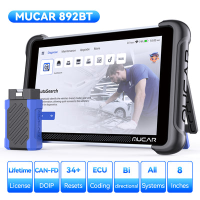 MUCAR 892BT AI Diagnostic Scan Tool Lifetime Free