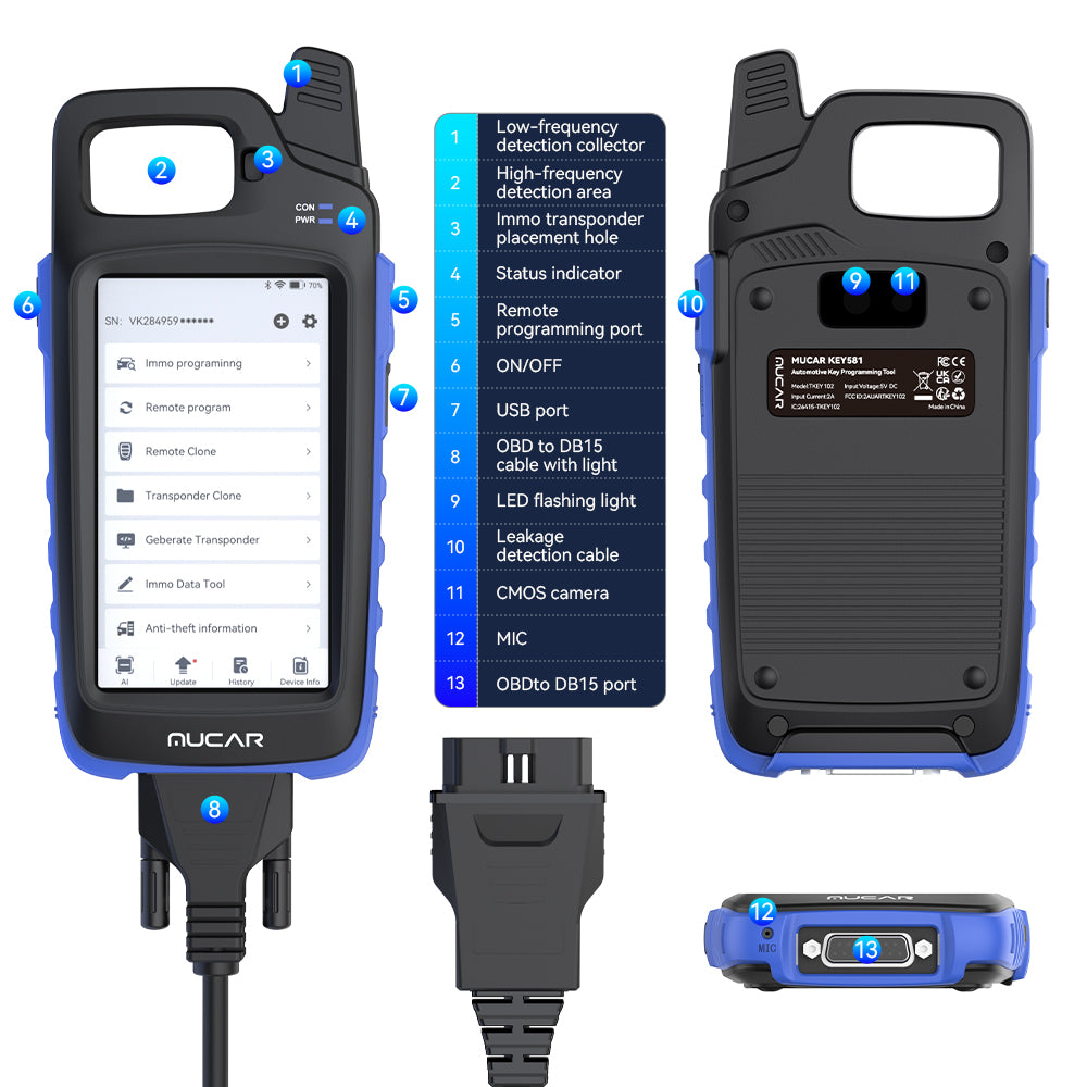 MUCAR KEY581 Key Programmer