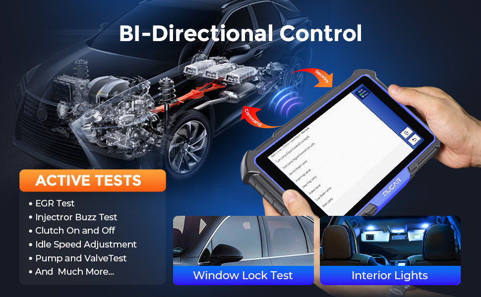 MUCAR VO8 Professional Car Diagnostic Tool Obd2 Scanner Automotive Diagnosis ECU Coding Bi-directional 34 Resets Lifetime Free - 34