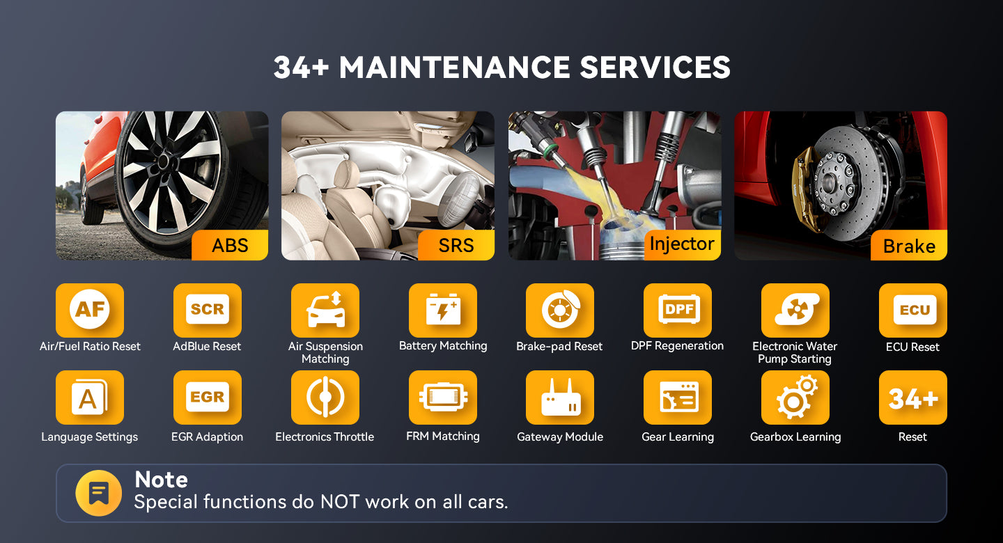 34+MAINTENANCE RESET SERVICE - Thinkcar Thinkscan 689BT