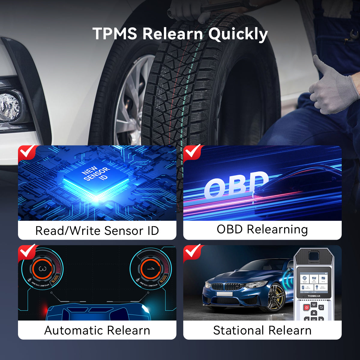 THINKCAR VENU 90 TPMS Activation & Diagnostic Tool