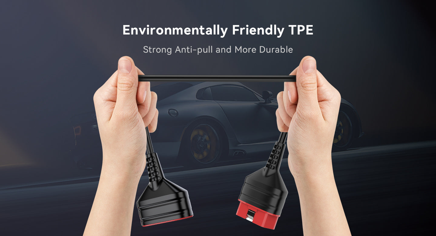 ThinkDiag OBD2 Extension Cable - 16 Pin Male To Female Diagnostic Port Extender For Scanners & Tools