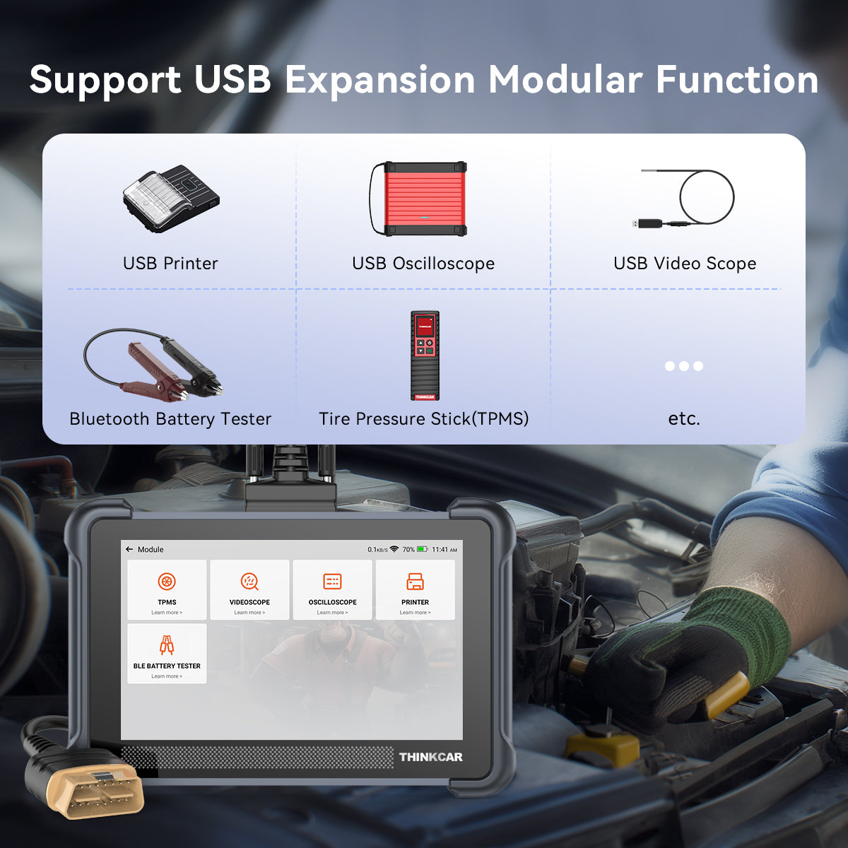 Thinkscan 672 Support USB Expansion Modular Function