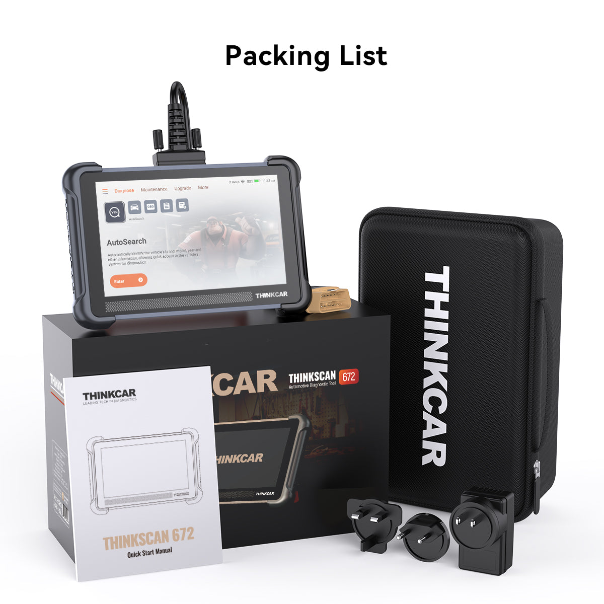 Thinkscan 672 Packing List