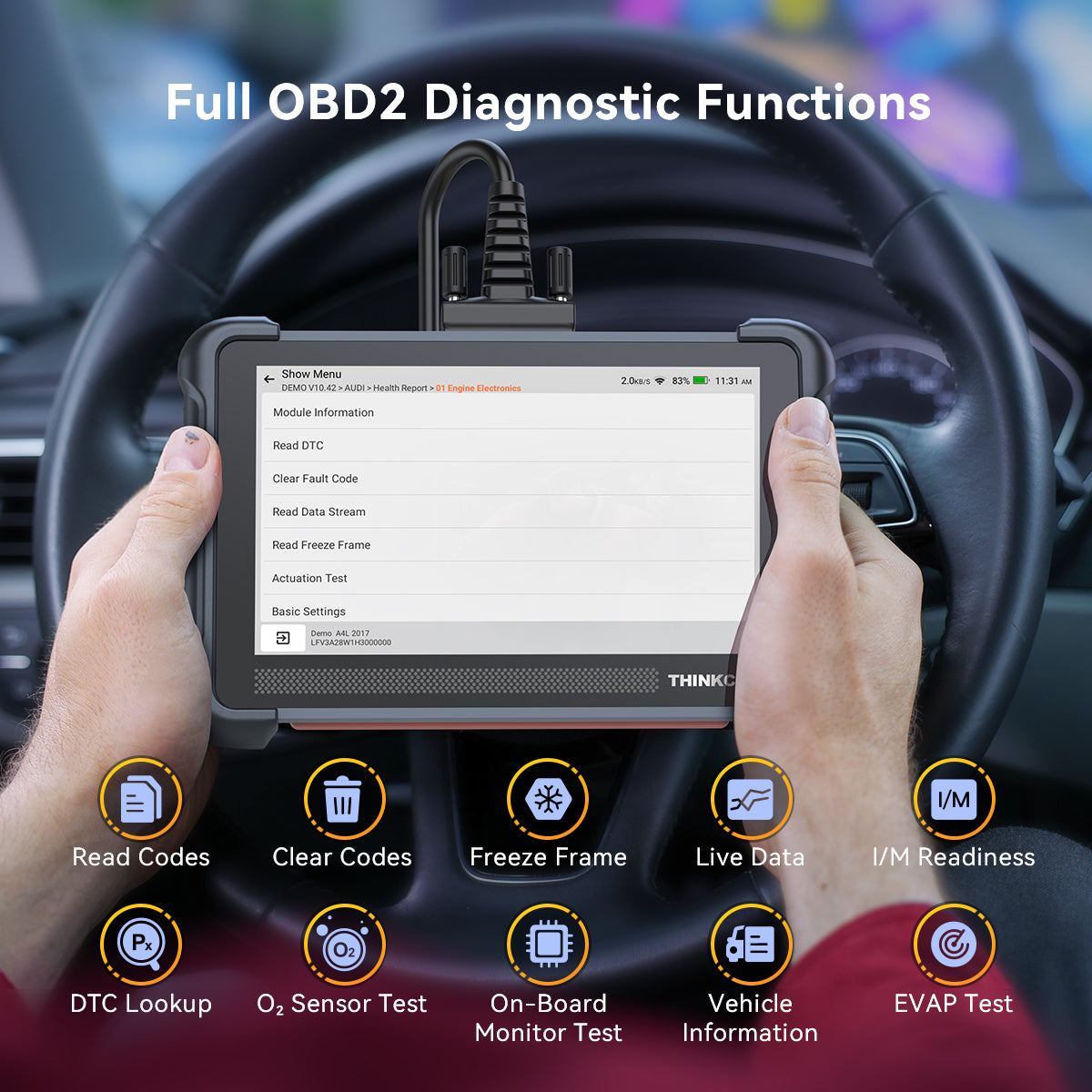 Thinkscan 672 Full 0BD2 Diagnostic Functions