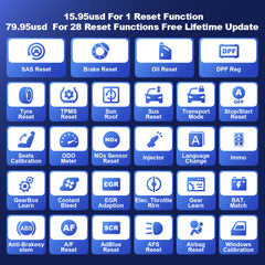 MUCAR CDE900/CDE900 PRO T-CODE 28 RESET FUNCTION