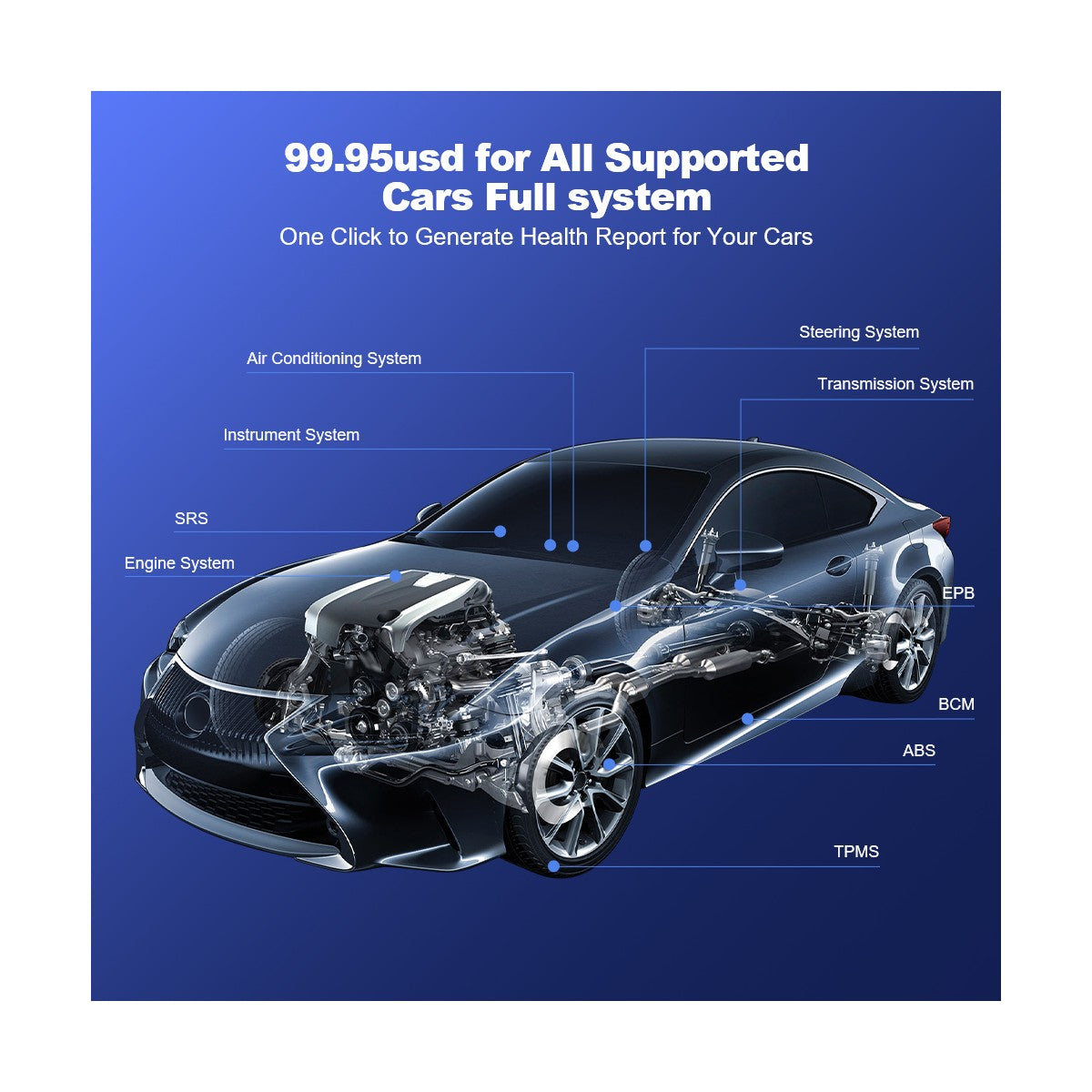 MUCAR CDE900 PRO T-CODE All System Diagnosis for All Cars