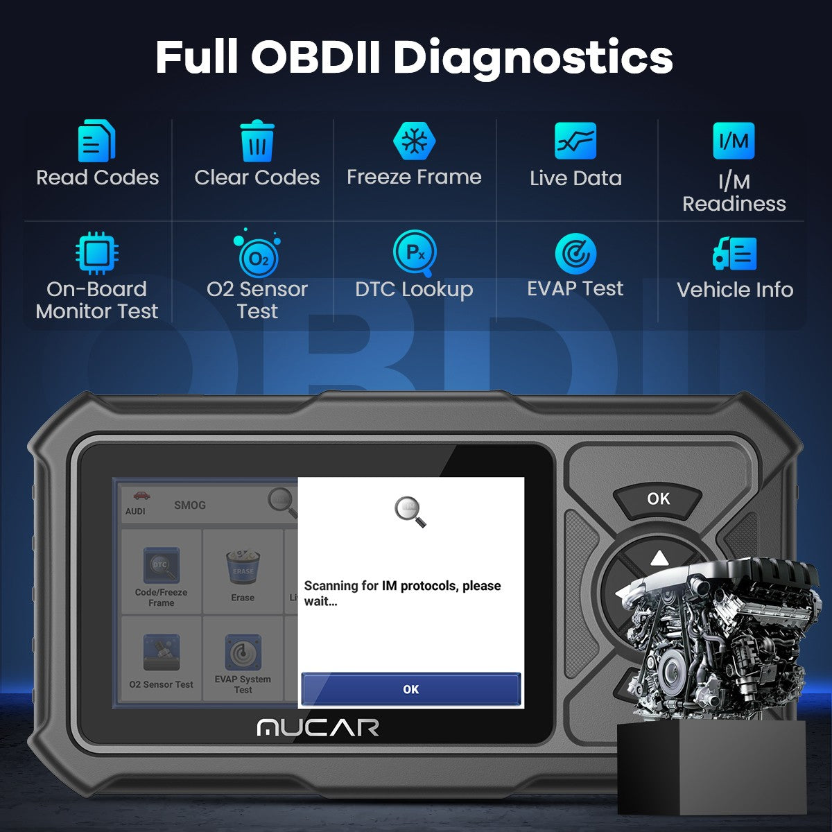 Obd2 Scanner Professional Auto Engine System Diagnostic Tool