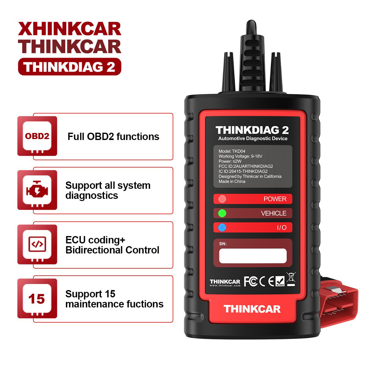 Thinkdiag2 Functional Features & Functional Features Selling Points