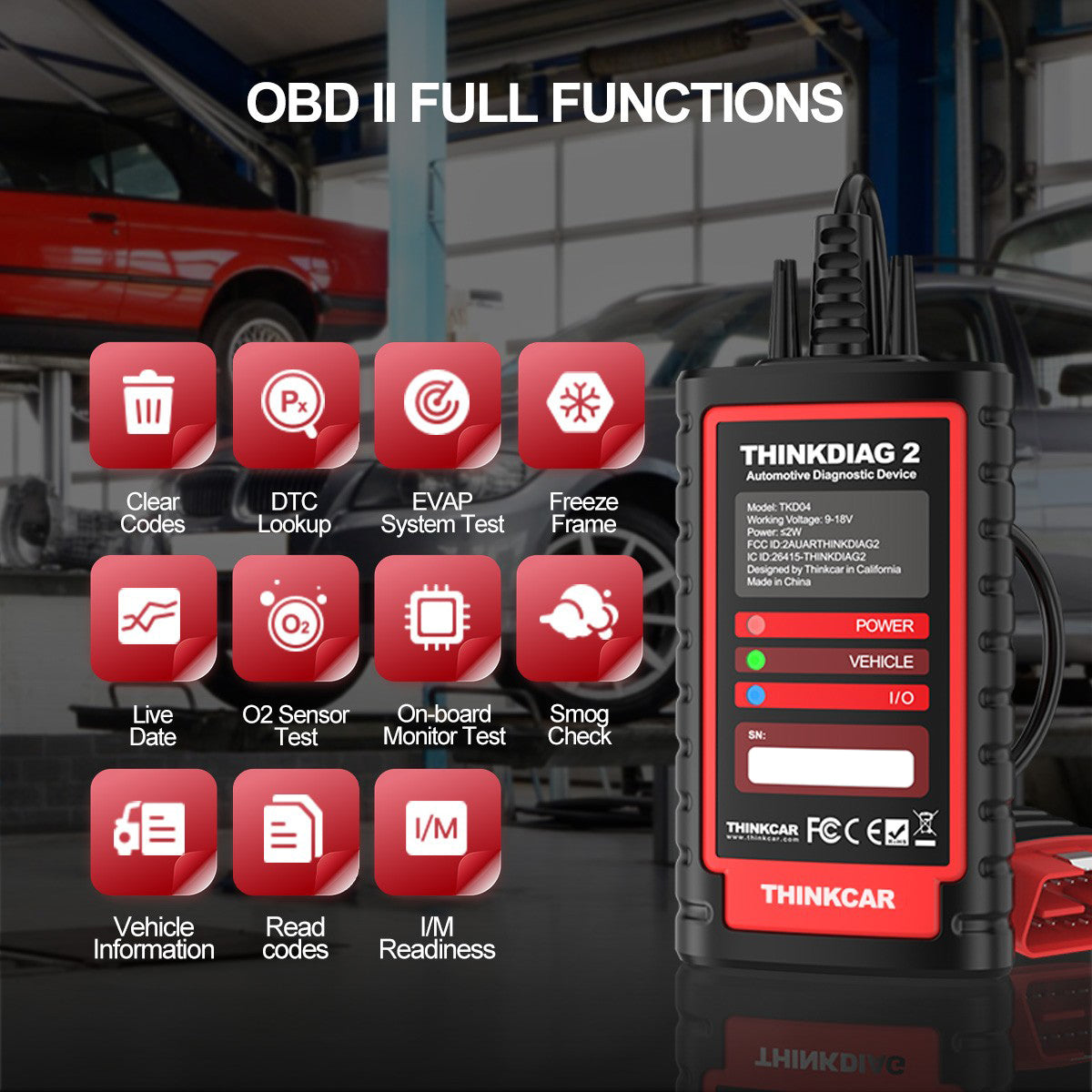 Thinkdiag2 Support 10 OBD2 Full Function