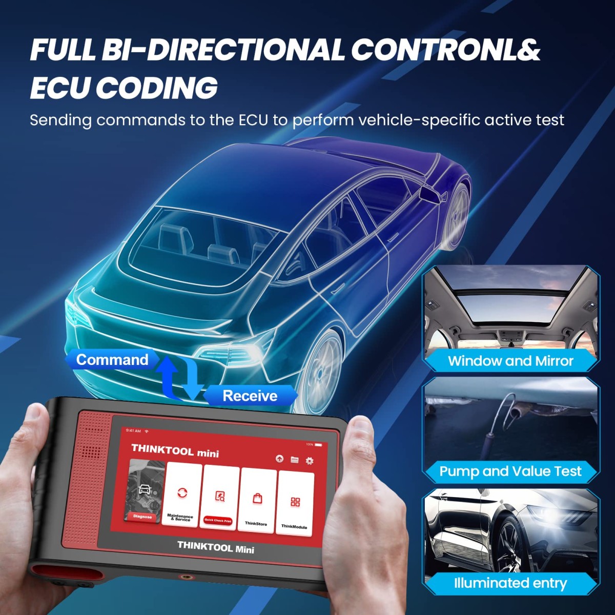 Thinktool Mini OEM Full System Diagnostic Scan Tool, 28+ Resets ...