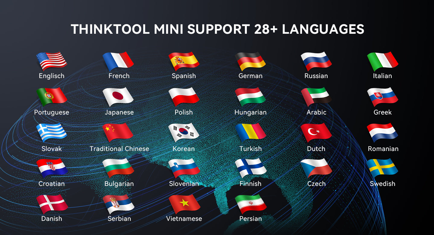 Thinktool Mini OEM Full System Diagnostic Scan Tool, 28+ Resets – THINKCAR